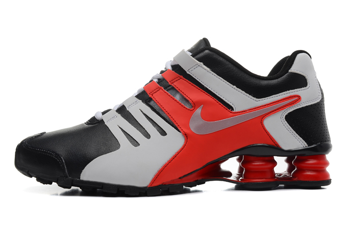 Nike Shox actuelle blanc orange noir (2)